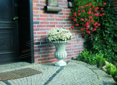 Natur Blumenkübel Pflanz Kübel Dekoration Figur Blumentöpfe Garten Vasen